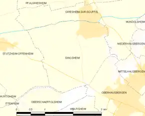 Poziția localității Dingsheim