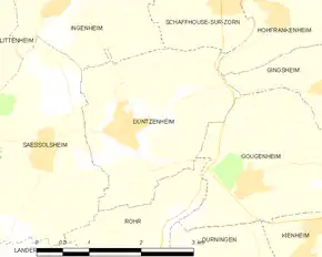Poziția localității Duntzenheim