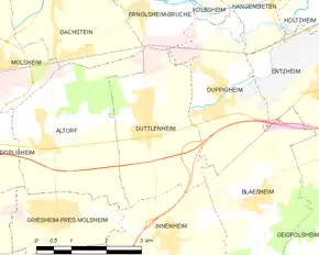 Poziția localității Duttlenheim