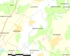 Poziția localității Ebersmunster