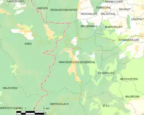 Poziția localității Wangenbourg-Engenthal