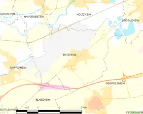Poziția localității Entzheim
