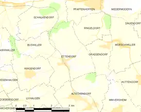 Poziția localității Ettendorf
