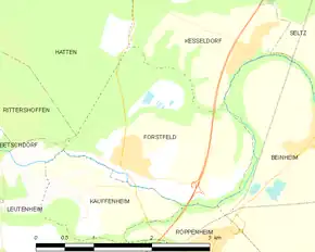 Poziția localității Forstfeld