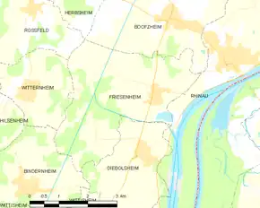 Poziția localității Friesenheim