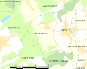 Poziția localității Frœschwiller