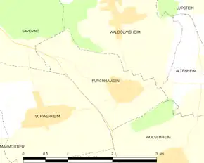 Poziția localității Furchhausen