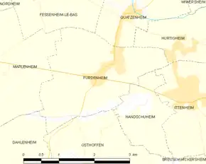 Poziția localității Furdenheim