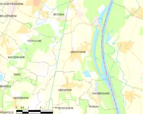 Poziția localității Gerstheim