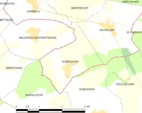 Poziția localității Gœrlingen