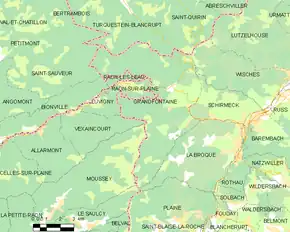 Poziția localității Grandfontaine