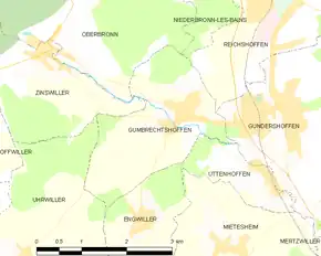 Poziția localității Gumbrechtshoffen