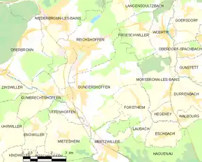 Poziția localității Gundershoffen