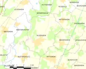 Poziția localității Hilsenheim