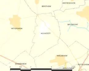 Poziția localității Hochstett