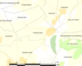 Poziția localității Hohengœft