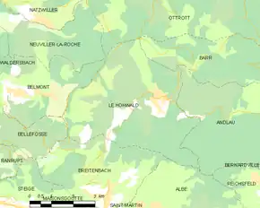 Poziția localității Le Hohwald