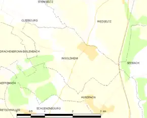 Poziția localității Ingolsheim