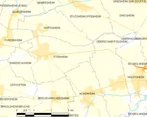 Poziția localității Ittenheim