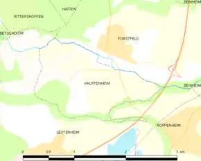 Poziția localității Kauffenheim