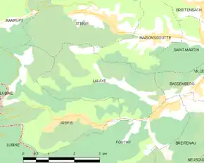 Poziția localității Lalaye