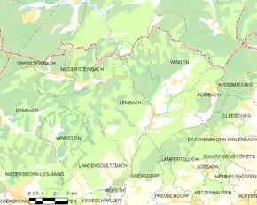 Poziția localității Lembach