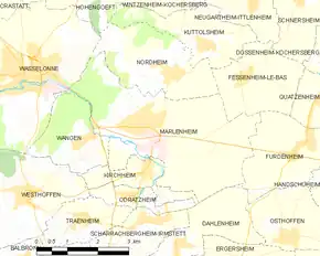 Poziția localității Marlenheim