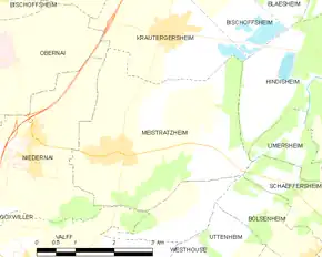 Poziția localității Meistratzheim