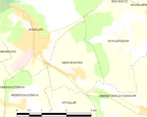 Poziția localității Menchhoffen