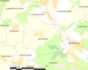 Poziția localității Mietesheim