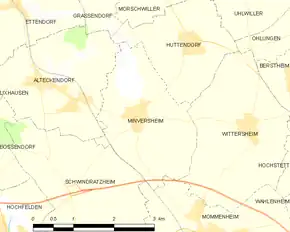 Poziția localității Minversheim