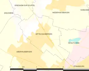 Poziția localității Mittelhausbergen