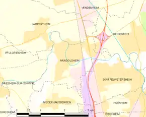 Poziția localității Mundolsheim