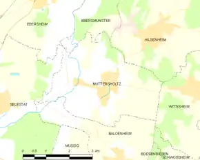 Poziția localității Muttersholtz