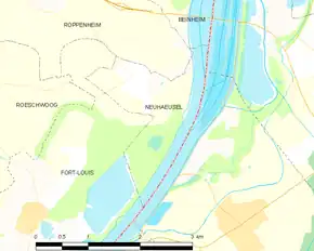 Poziția localității Neuhaeusel