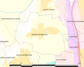 Poziția localității Niederhausbergen