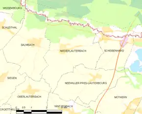 Poziția localității Niederlauterbach