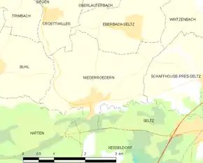 Poziția localității Niederrœdern