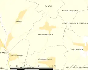 Poziția localității Oberlauterbach