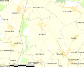 Poziția localității Seebach
