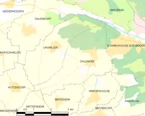 Poziția localității Ohlungen