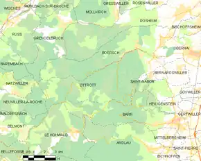 Poziția localității Ottrott