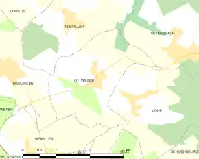 Poziția localității Ottwiller