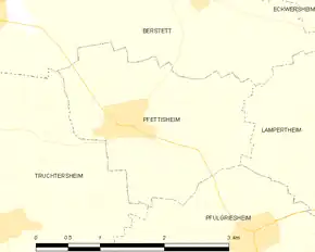 Poziția localității Pfettisheim
