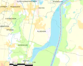 Poziția localității Plobsheim