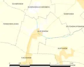 Poziția localității Quatzenheim