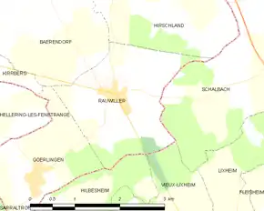 Poziția localității Rauwiller