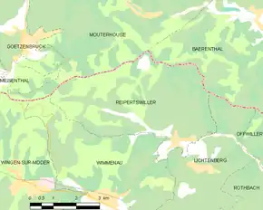 Poziția localității Reipertswiller