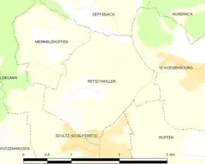 Poziția localității Retschwiller