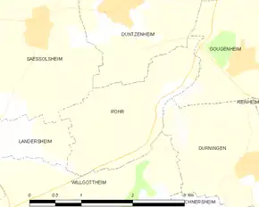 Poziția localității Rohr